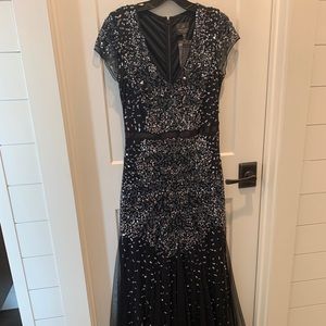 Adrianna Papell sequin beaded Gown/Dress